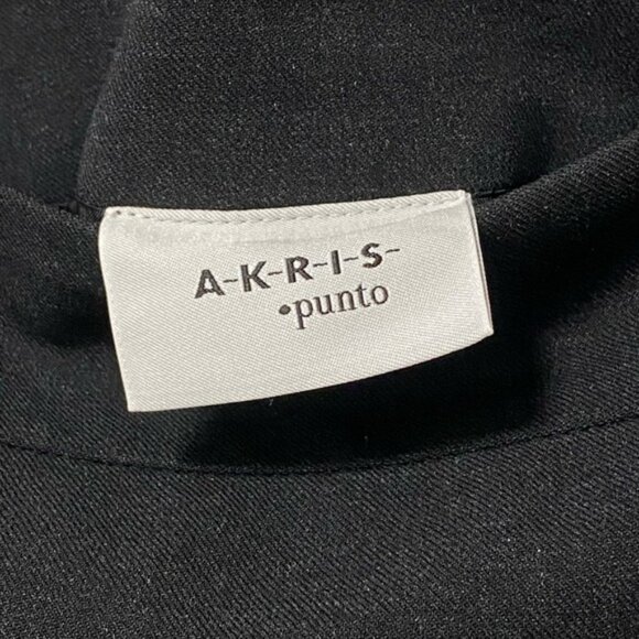 Akris Punto Wool Pencil Skirt Black Office Classic — Size 14 - Picture 6 of 7